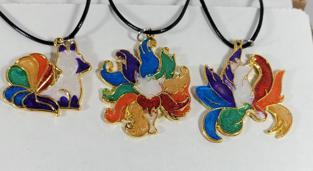 Pride Kitsune Pendants