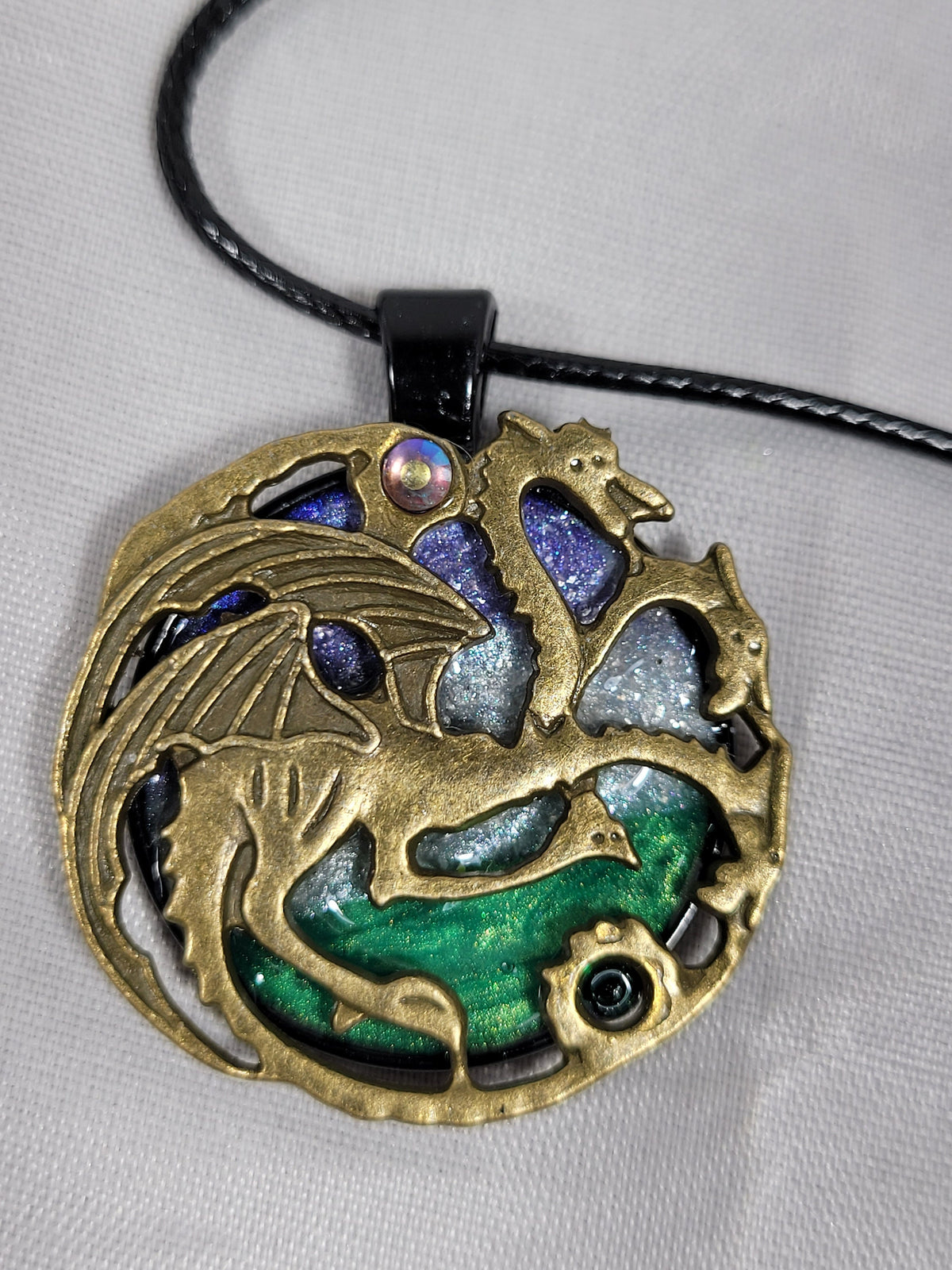 Pride Pendant Genderqueer and aromantic