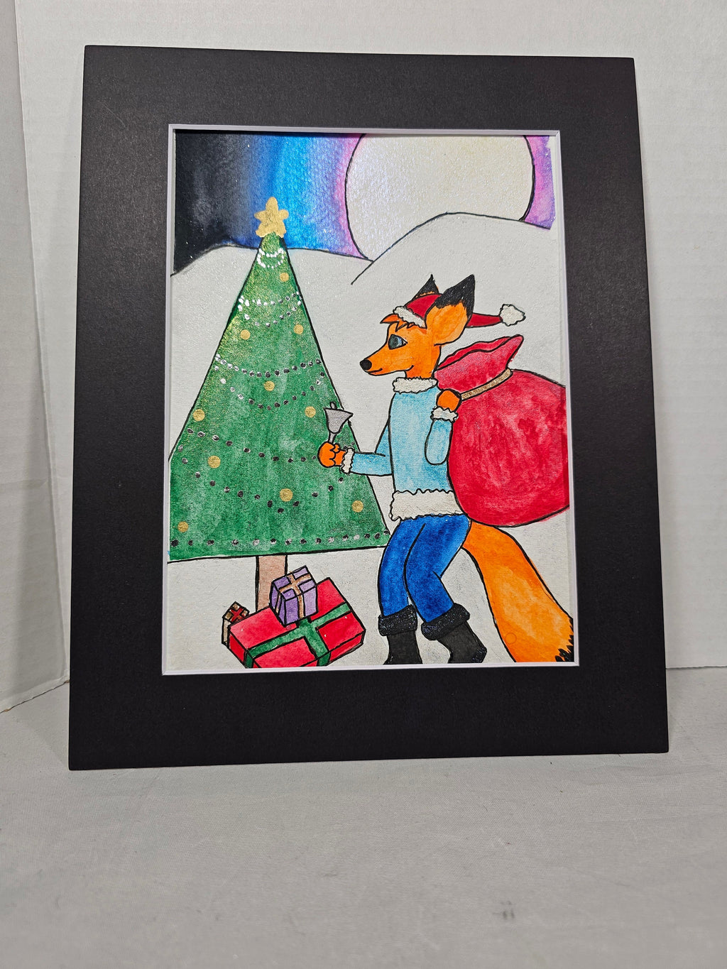 Foxy Christmas Watercolor