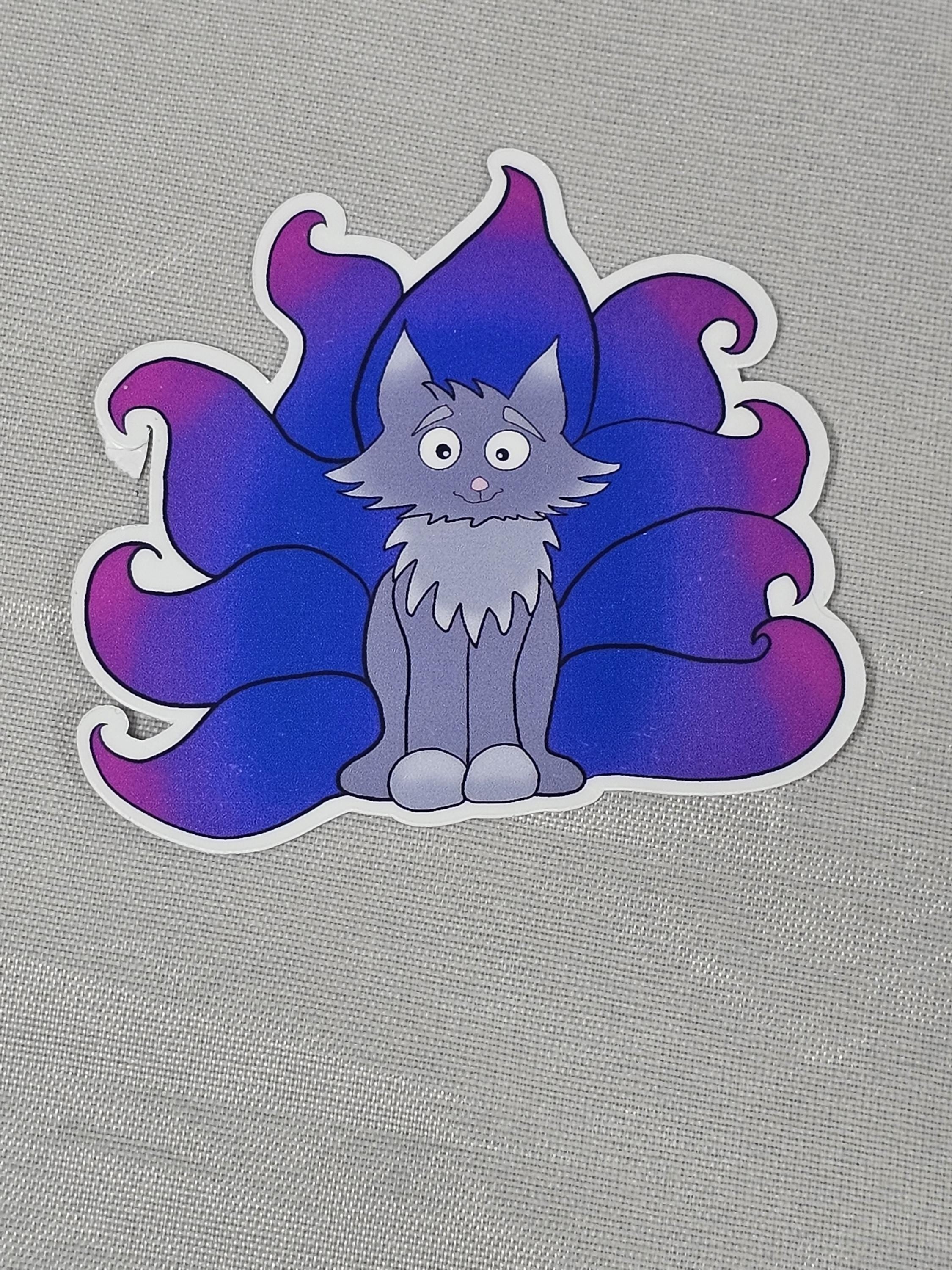 Bi Pride Kitsune Stcker