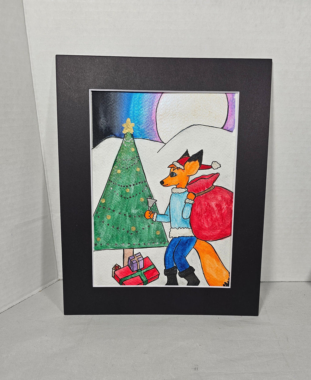 Foxy Christmas Watercolor