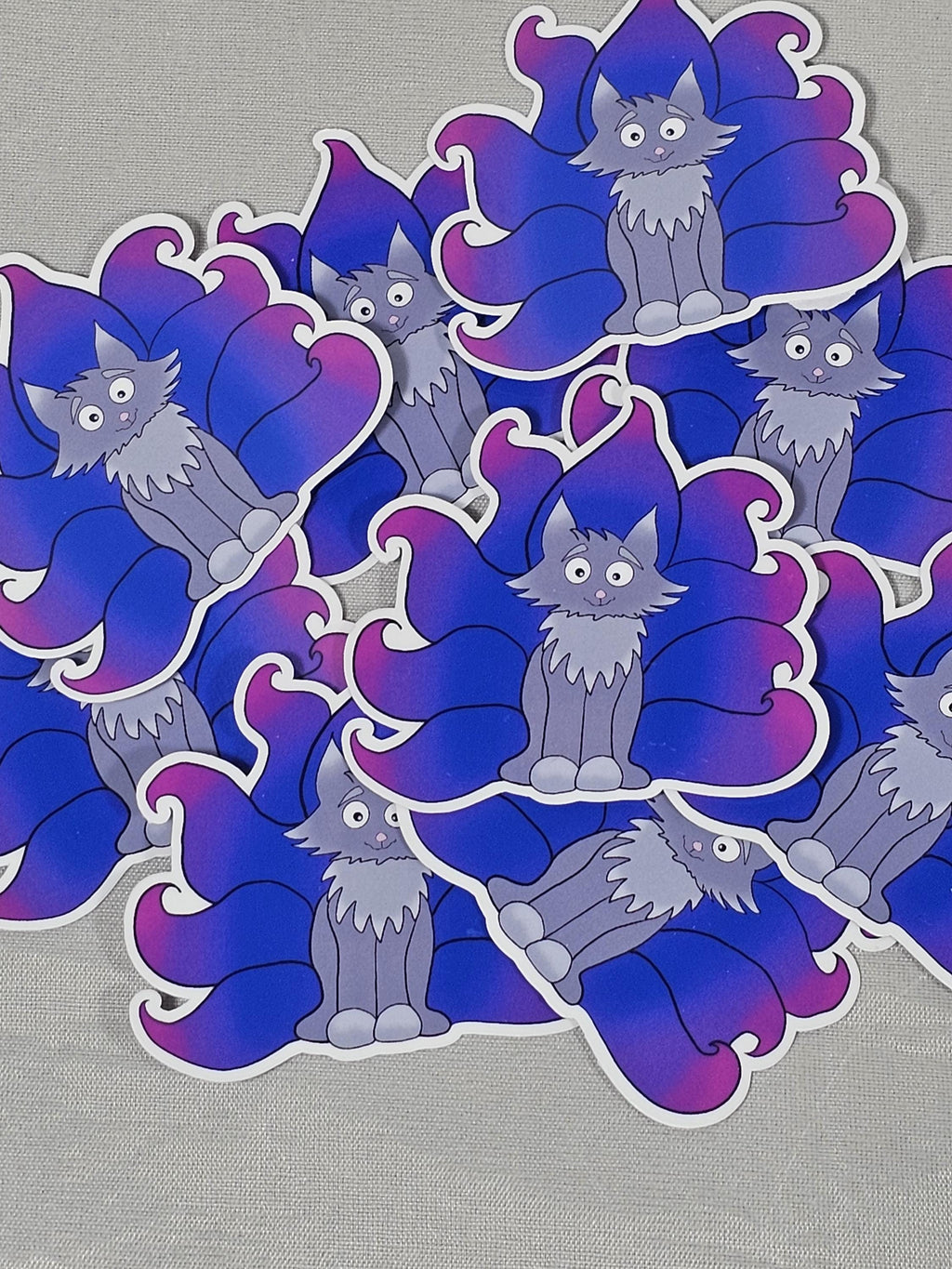 Bi Pride Kitsune Stcker