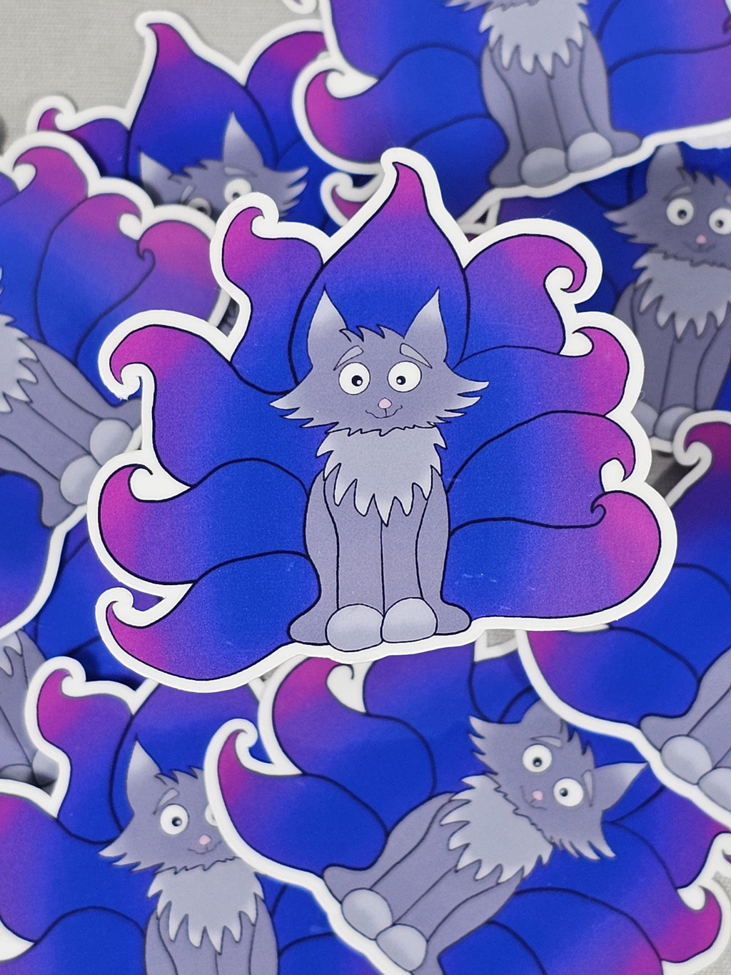 Bi Pride Kitsune Stcker