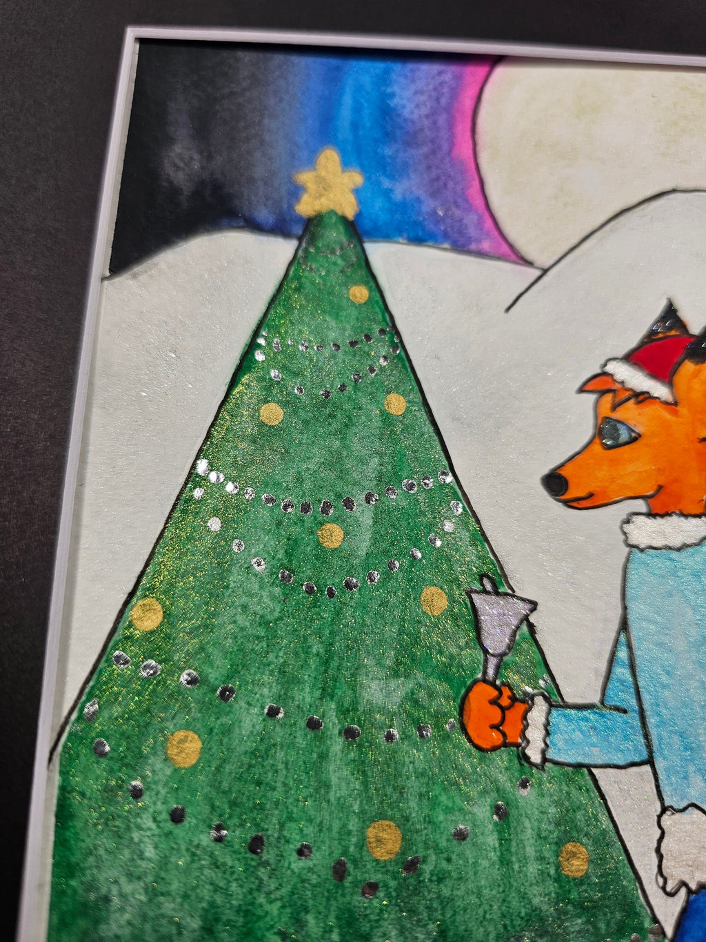 Foxy Christmas Watercolor