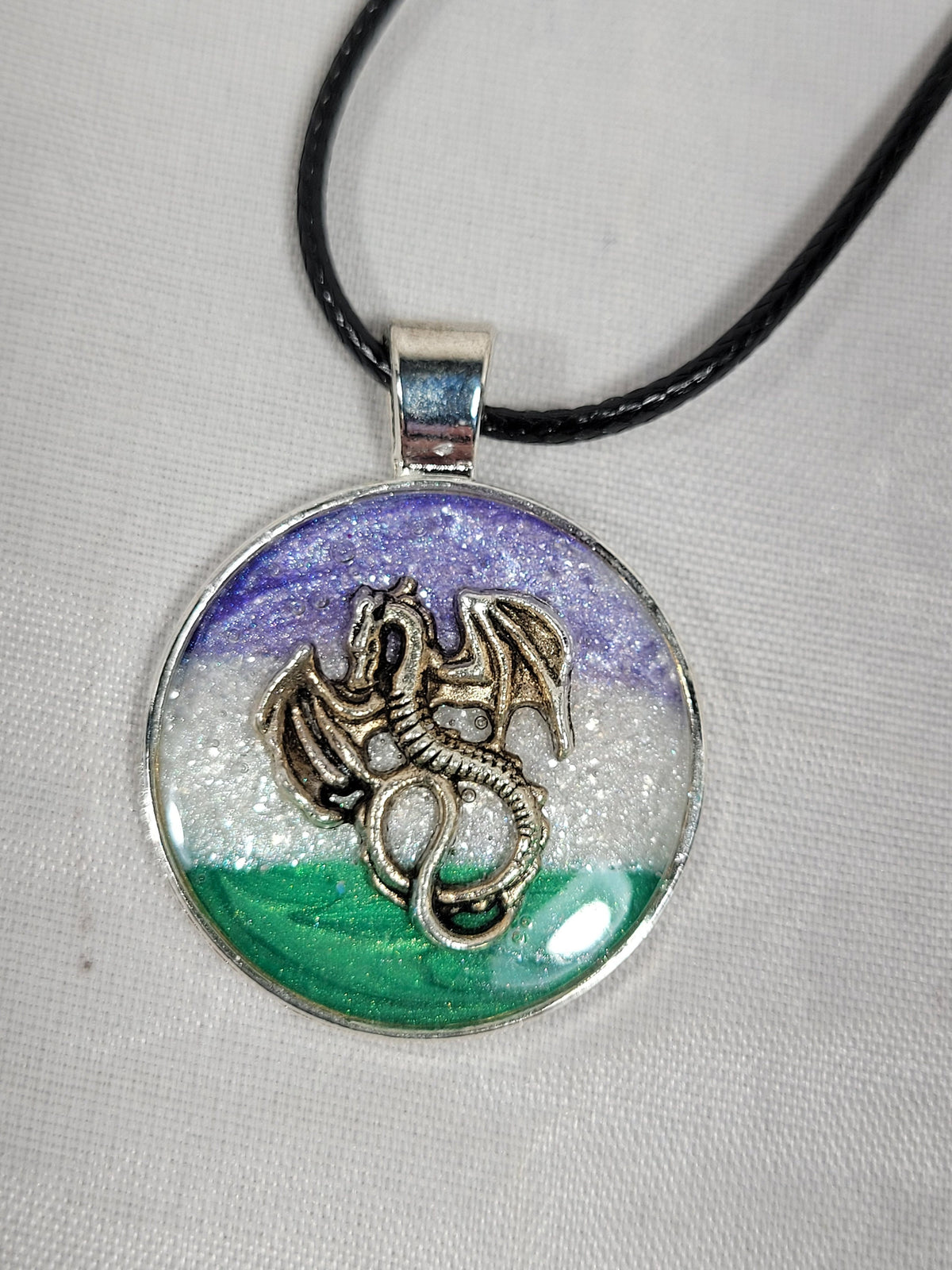 Pride Pendant Genderqueer and aromantic
