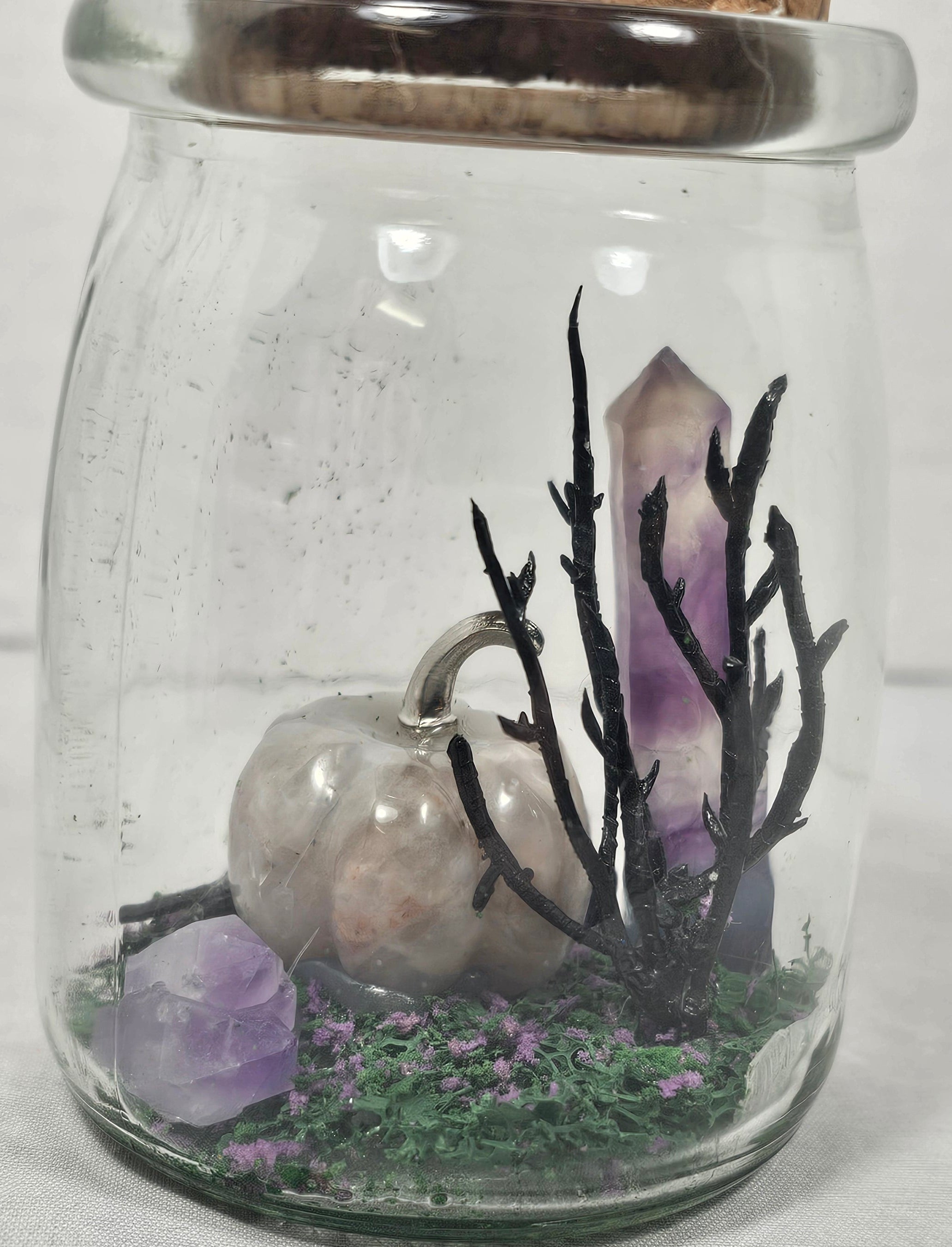 Purple Crystal Terrarium