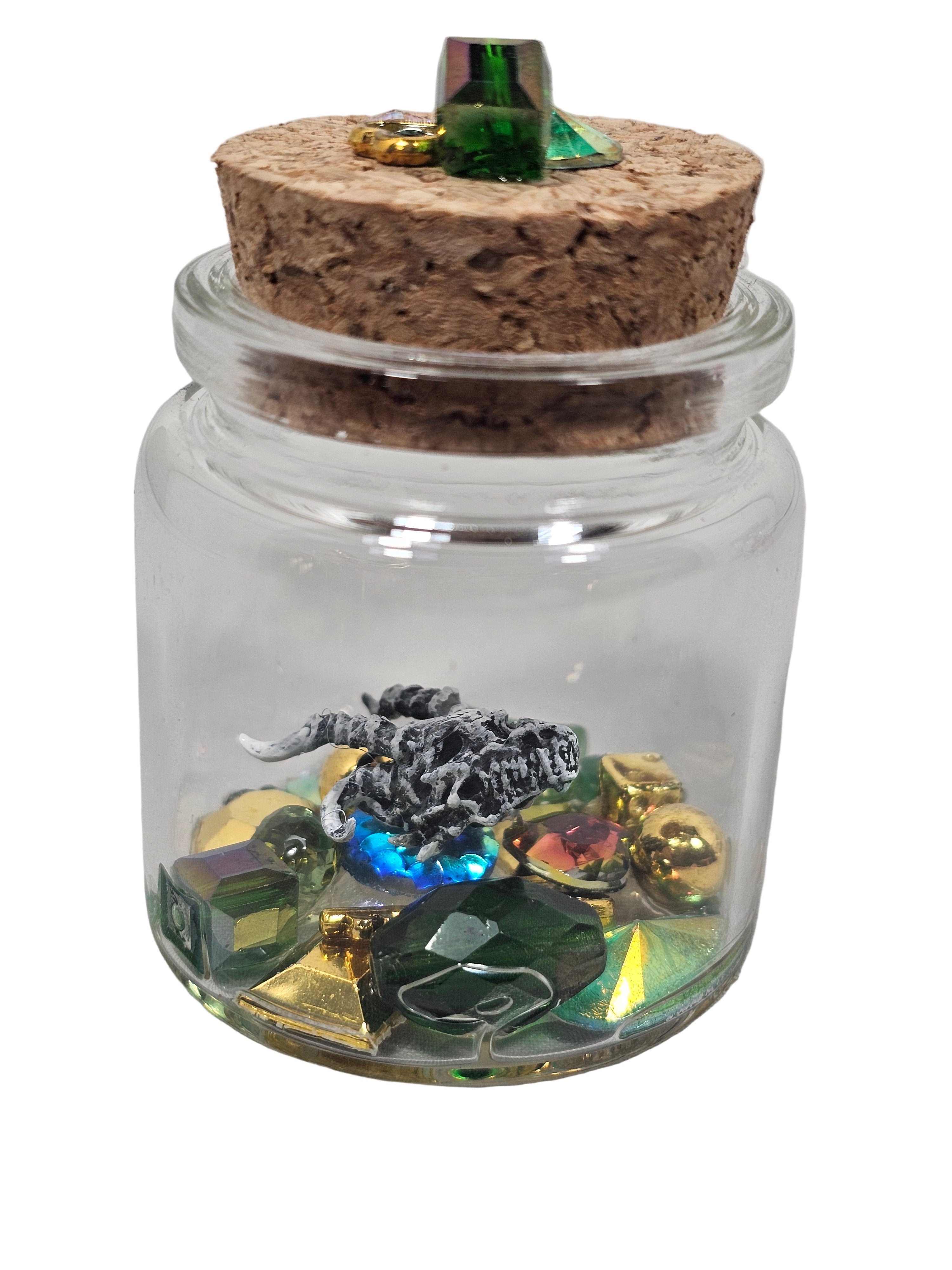 Emerald Treasure Dragon Skull Terrarium
