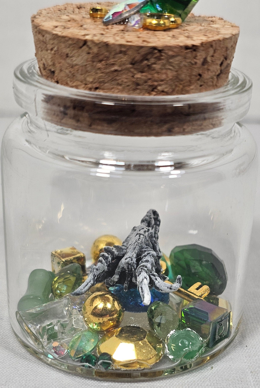 Emerald Treasure Dragon Skull Terrarium