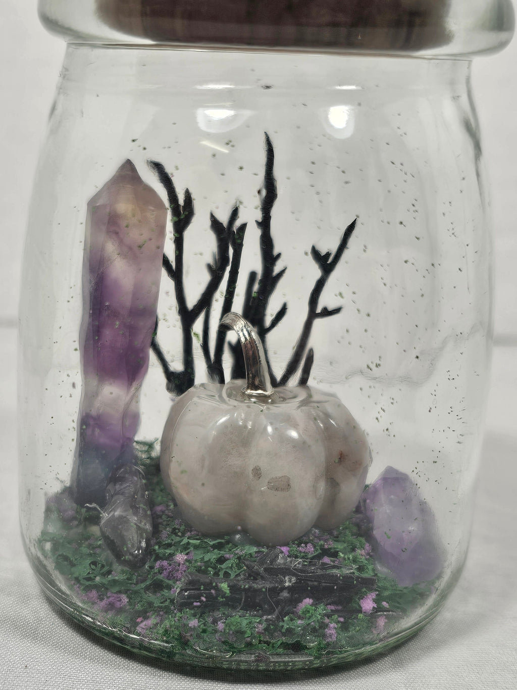 Purple Crystal Terrarium