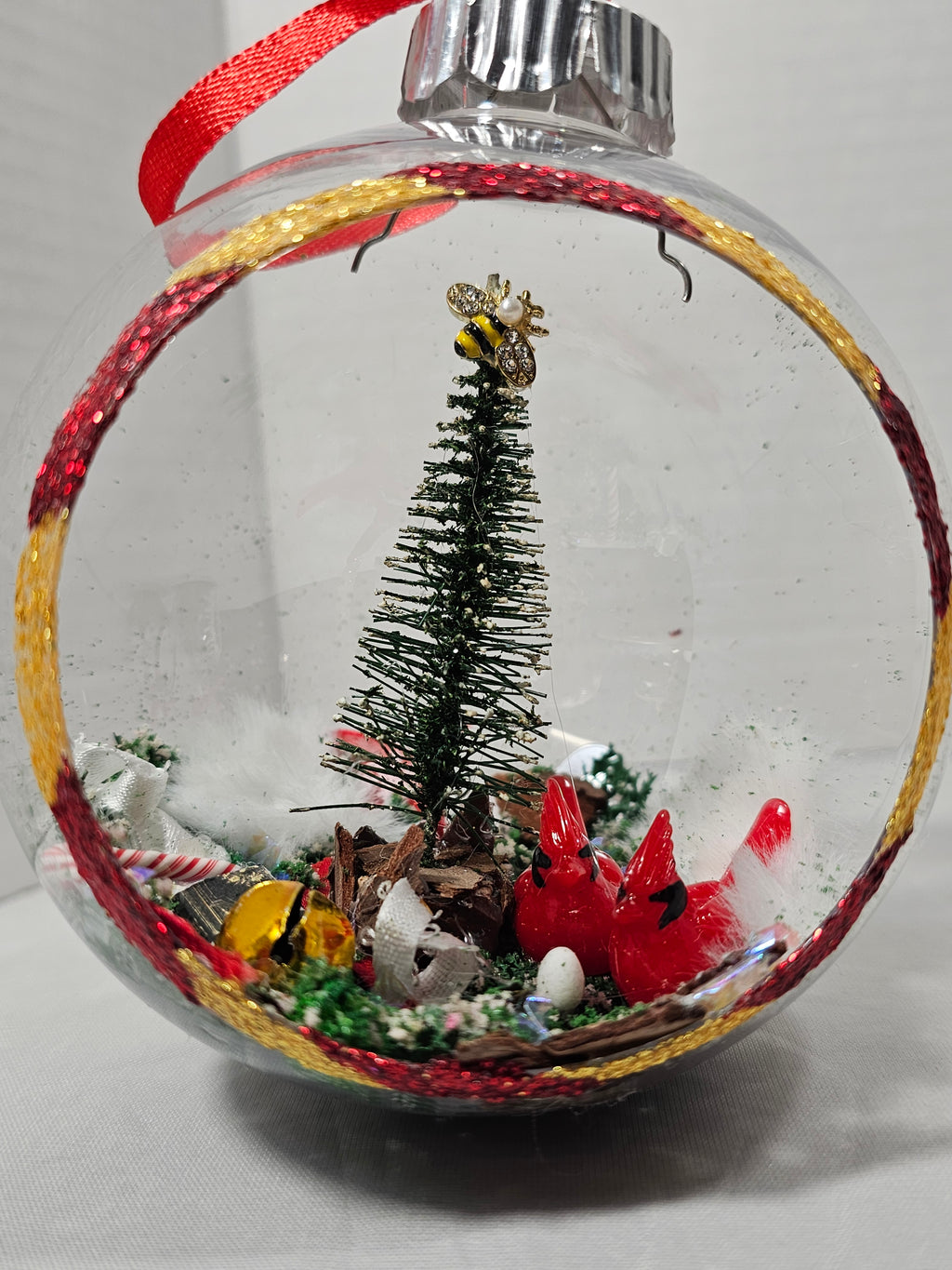 Cardinal Daddies Ornament