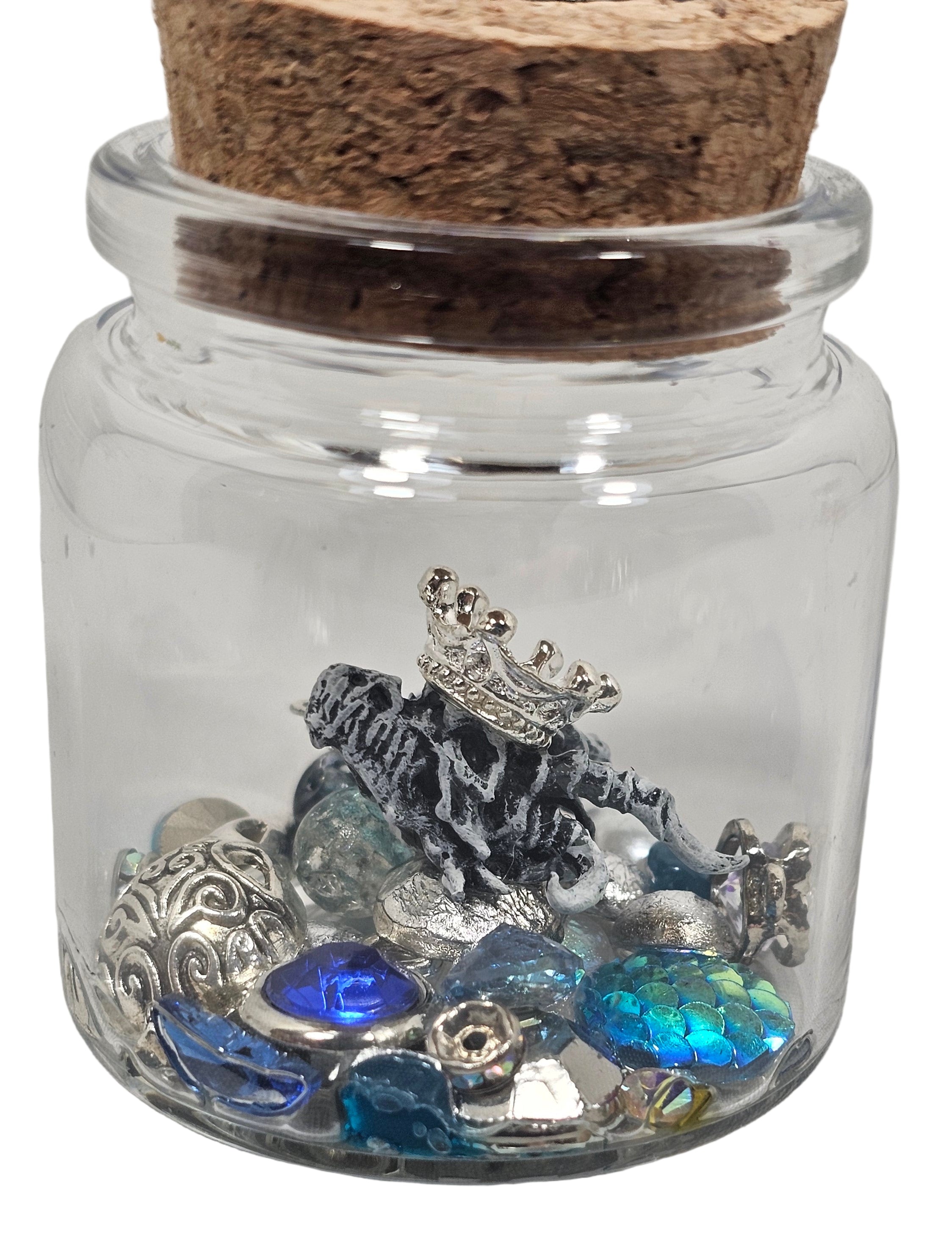 Sapphire Treasure Dragon Skull Terrarium