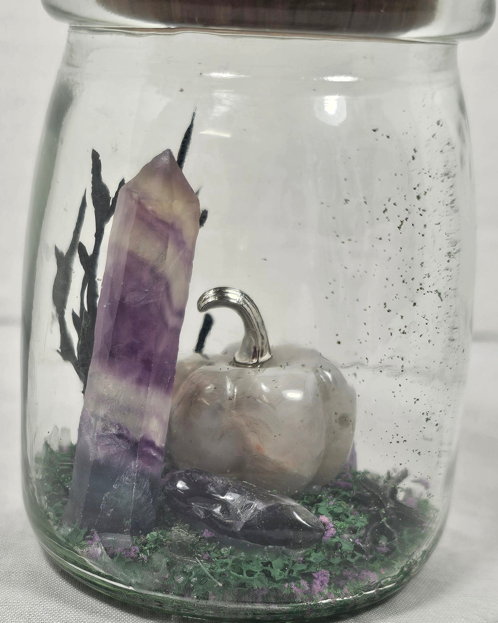 Purple Crystal Terrarium