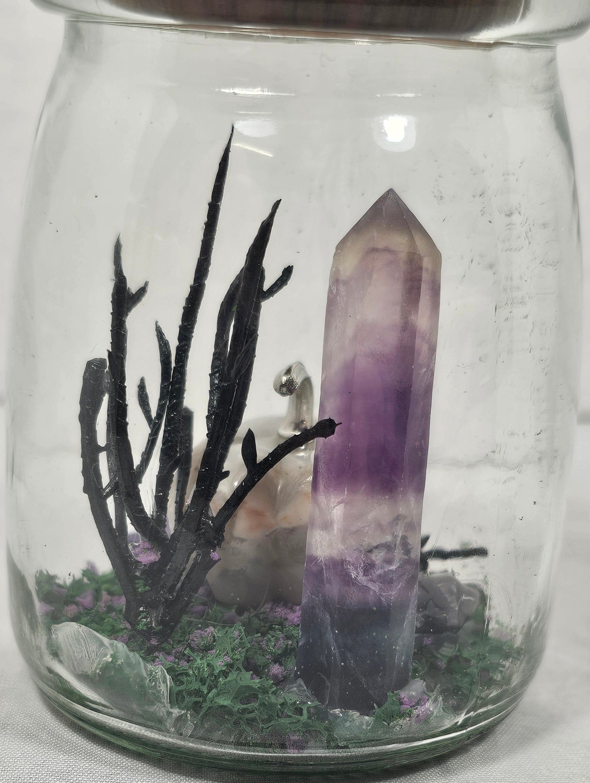 Purple Crystal Terrarium