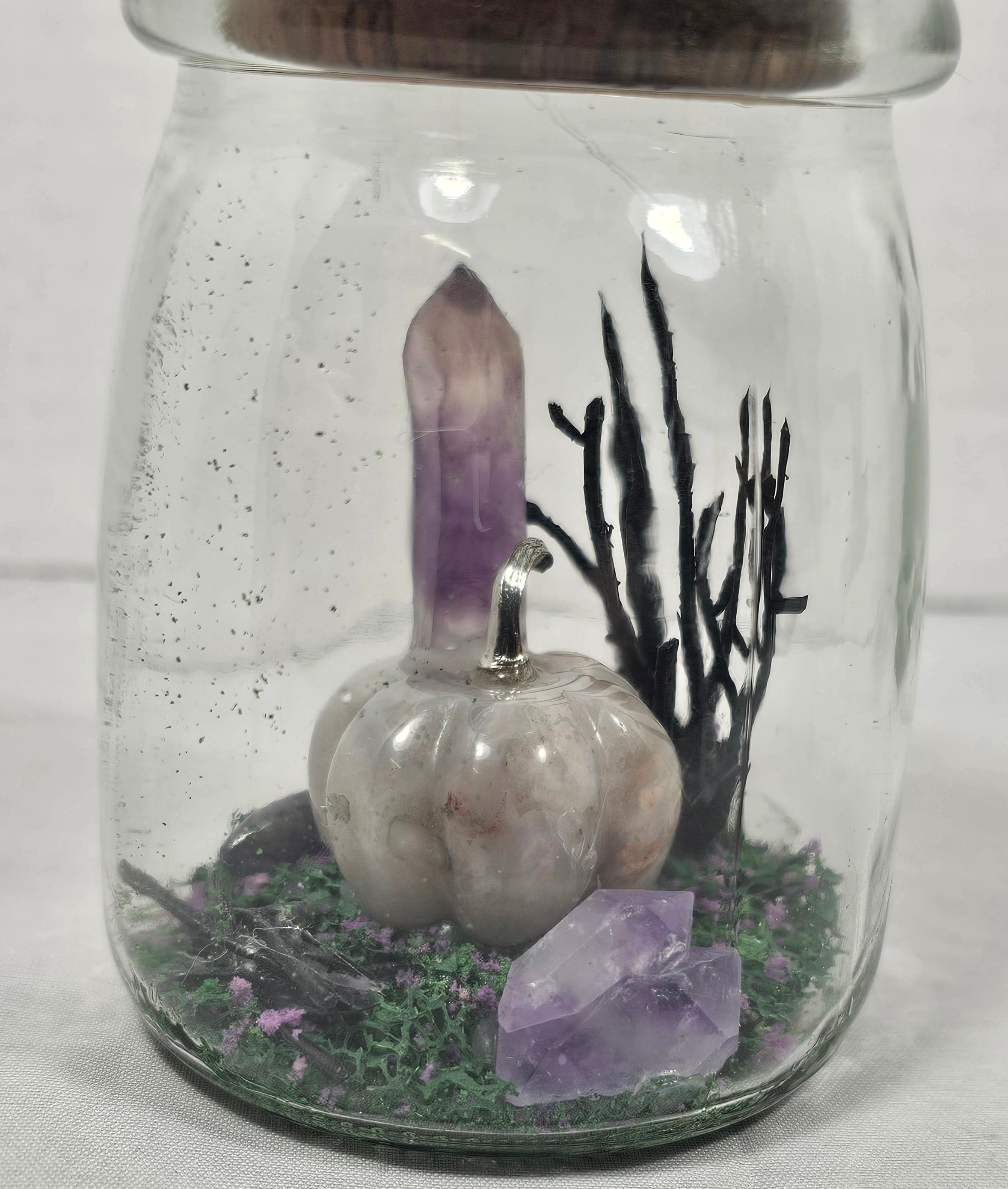 Purple Crystal Terrarium