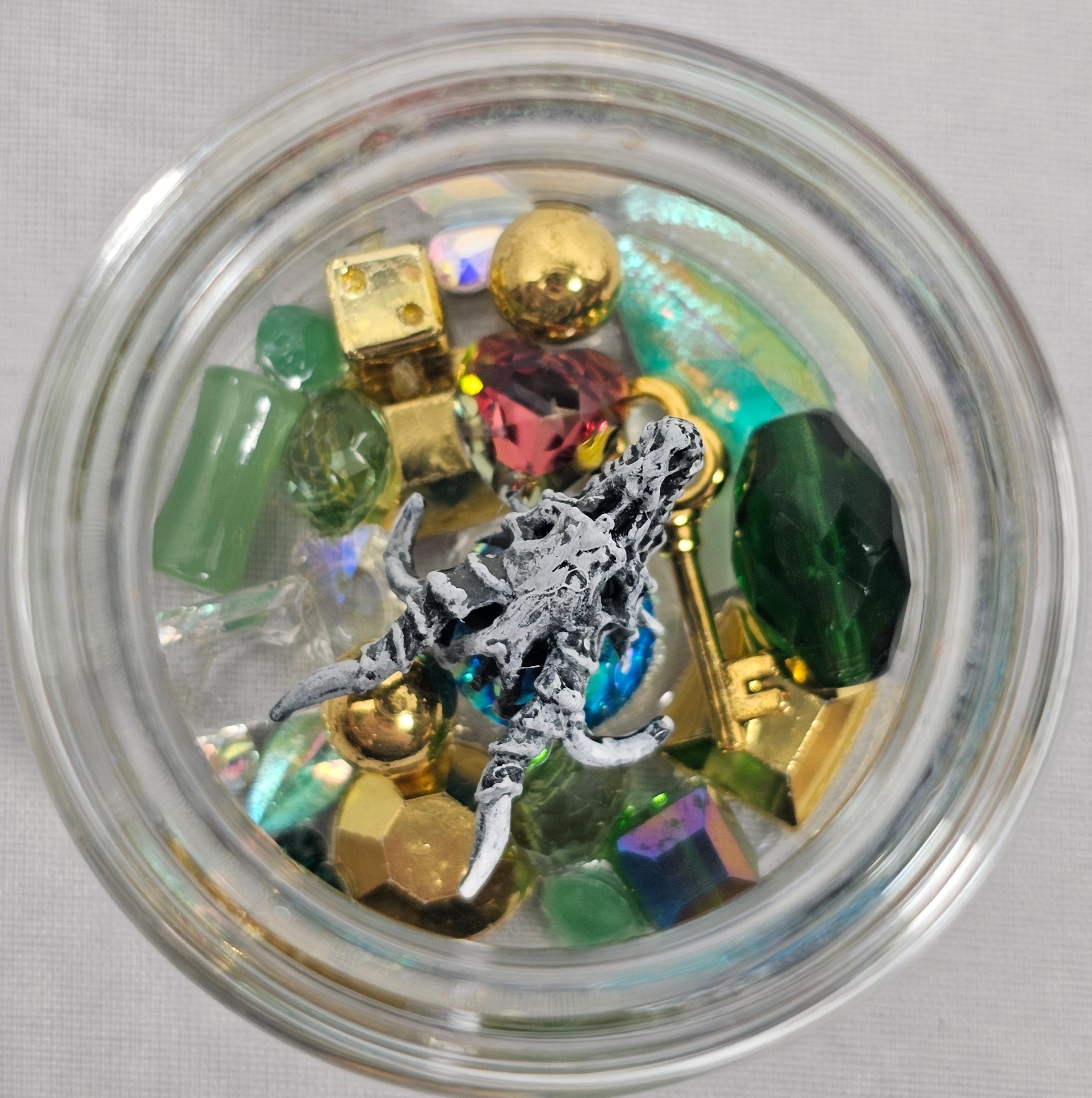 Emerald Treasure Dragon Skull Terrarium