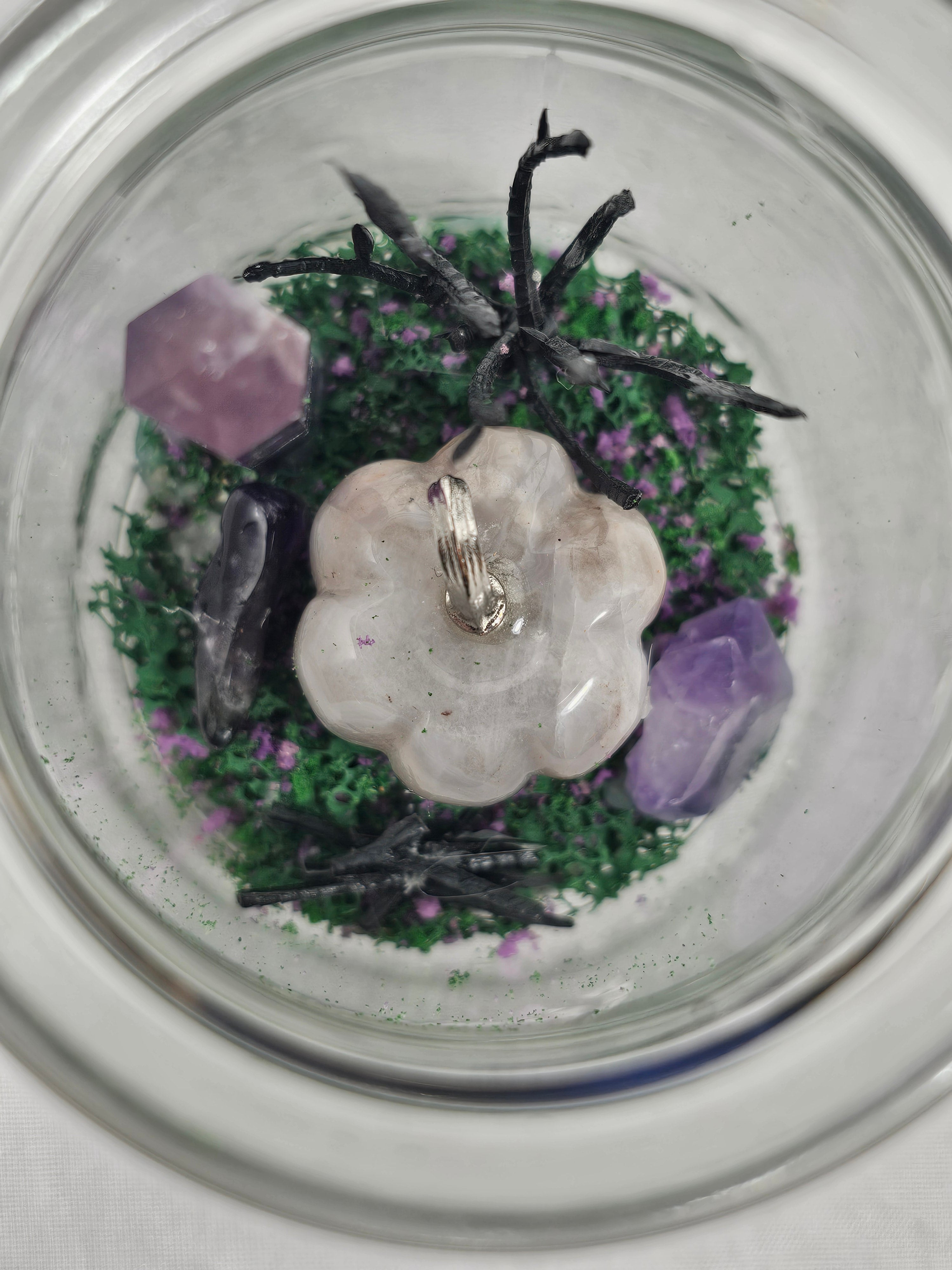 Purple Crystal Terrarium
