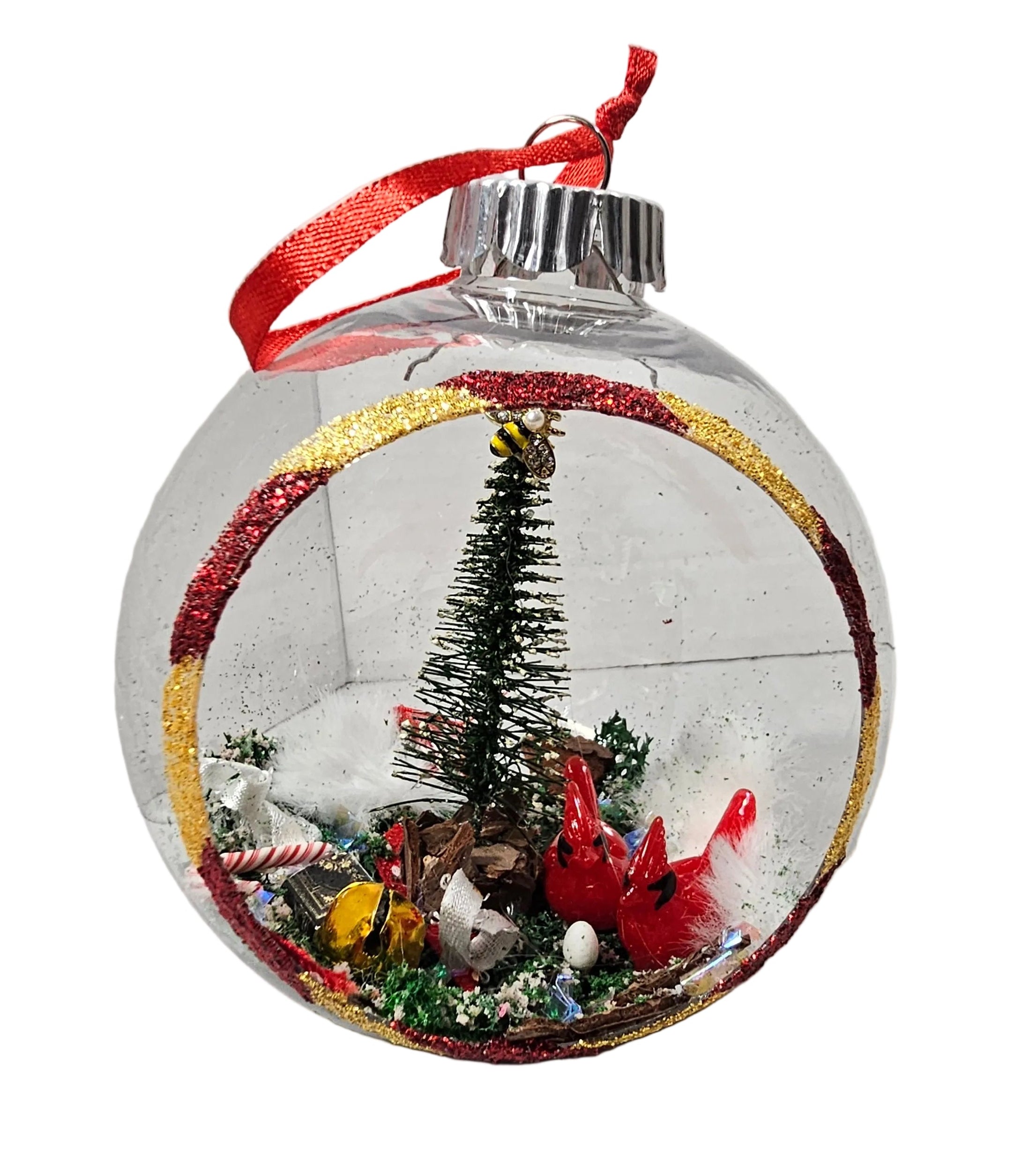 Cardinal Daddies Ornament